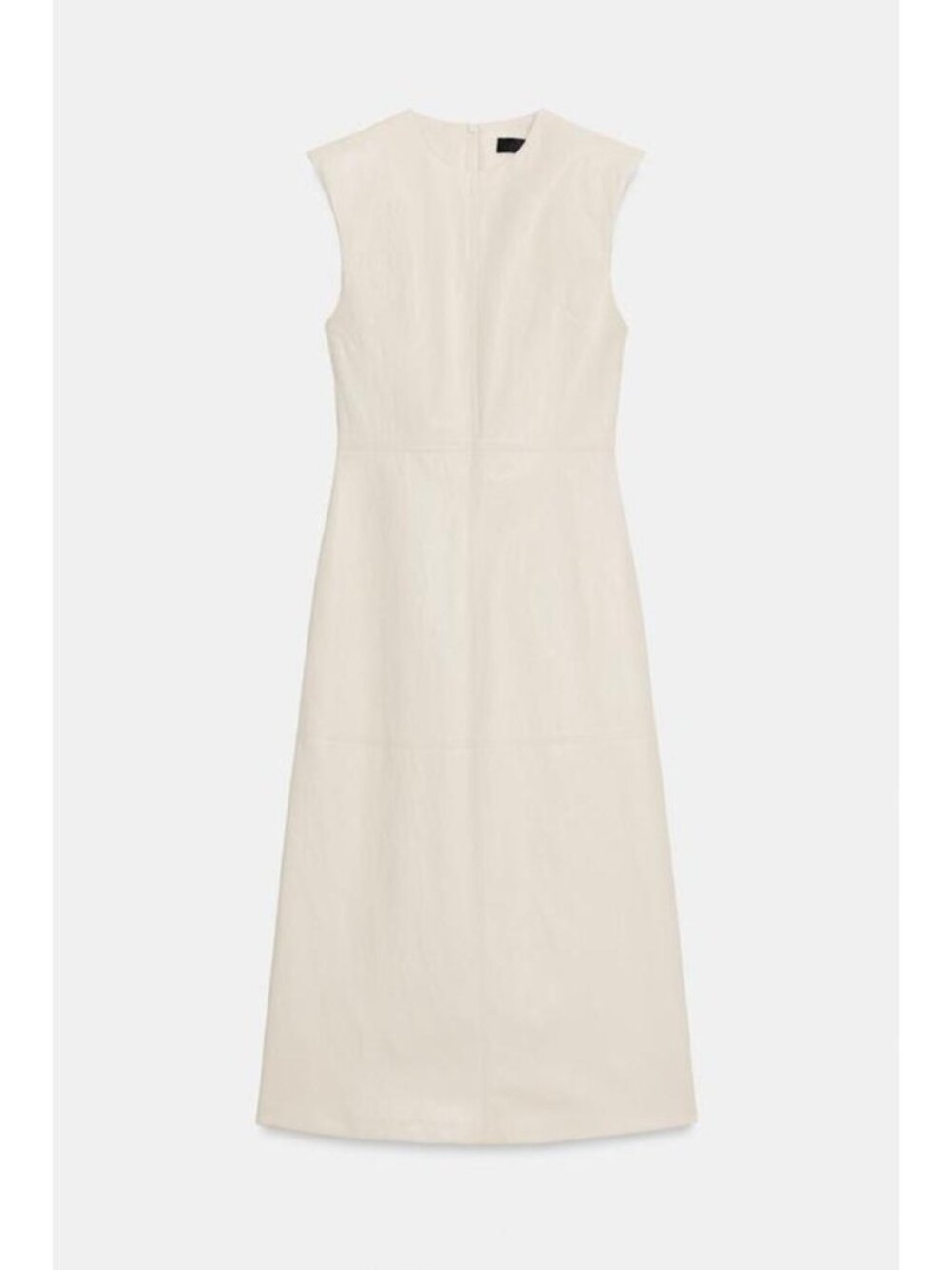 ZARA MIDI FAUX LEATHER DRESS WITH SHOULDER PADS 4387/237/712